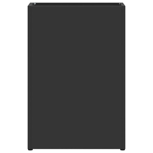 vidaXL Stojalo za dežnik Črna 28 x 12 x 41 cm Jeklo