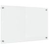 vidaXL Kuhinjski panel Transparentno 80 x 50 cm kaljeno steklo