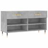 vidaXL Regal za čevlje betonsko siv 102x35x55 cm inženirski les