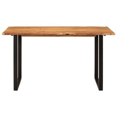 vidaXL Jedilna miza 140x70x76 cm trden akacijev les