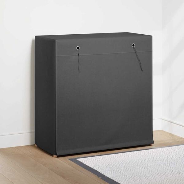 vidaXL Omarica za čevlje s pokrivalom siva 79x40x80 cm blago