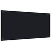 vidaXL Kuhinjska za&scaron;čitna obloga črna 120x60 cm kaljeno steklo