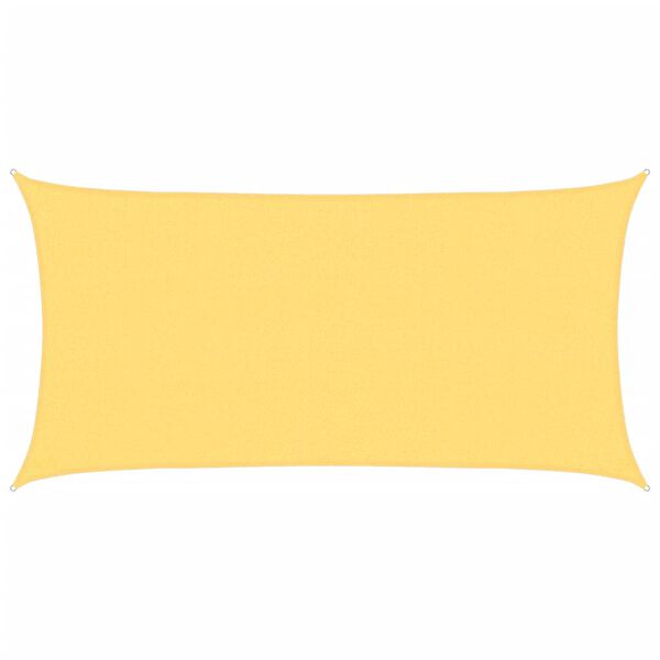 vidaXL Senčno Jadro HDPE Pravokotno 2x4 m Bež Barve