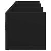 vidaXL Stenska omarica 2 kosa črna 75x18x16,5 cm inženirski les