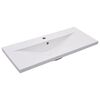 vidaXL Vgradni umivalnik 91x39,5x18,5 cm keramičen bel