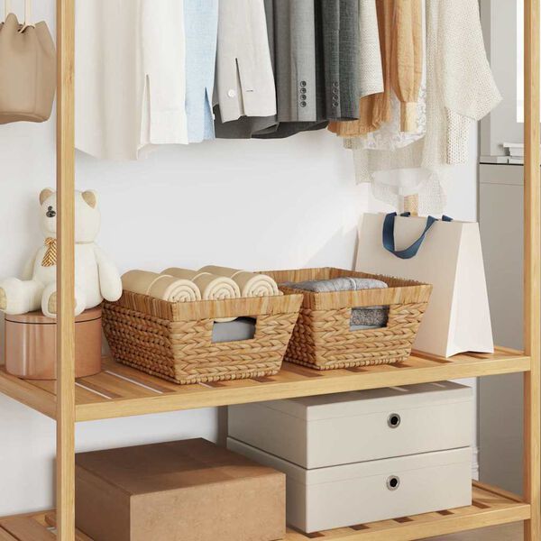 vidaXL Ko&scaron;are za shranjevanje 2 pcs Naravna 38 x 28 x 15 cm