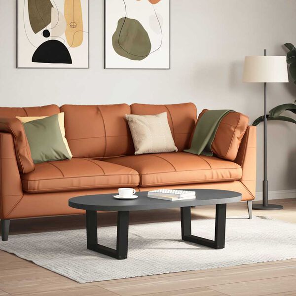 vidaXL Noge za klubsko mizico v obliki črke V 2 kosa črne 50 x (30-31,3) cm jeklo