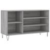 vidaXL Omarica za čevlje siva sonoma 102x36x60 cm inženirski les