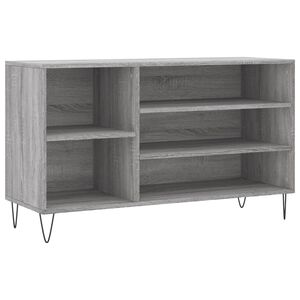 vidaXL Omarica za čevlje siva sonoma 102x36x60 cm inženirski les