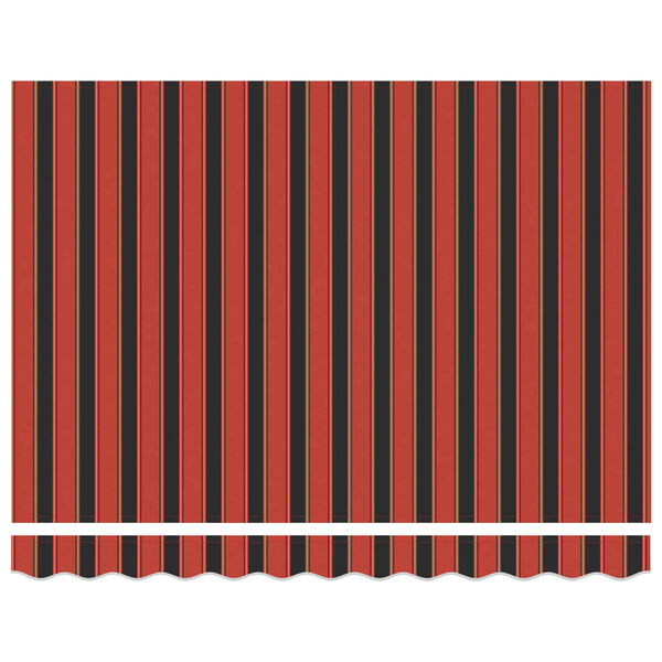 vidaXL Retraktilna tenda Oranžna in Črna 350 x 250 cm