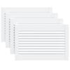 vidaXL Vrata za omarico z letvicami 4 kosi bela 39,5x59,4 cm borovina