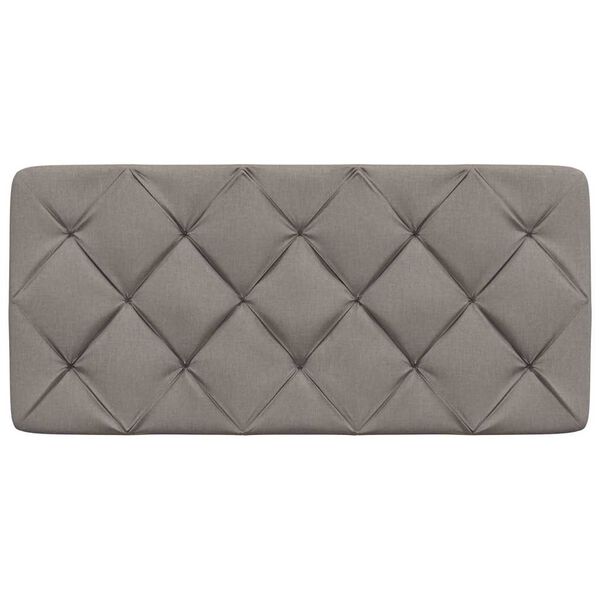 vidaXL Blazina za vzglavje taupe 100 cm blago