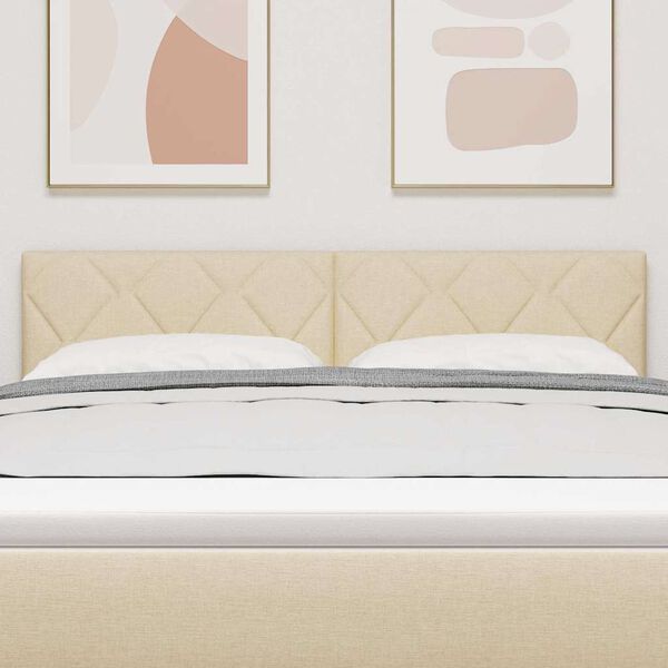 vidaXL Vzglavje z vzglavjem krema 160 cm Umjetno usnje