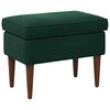 vidaXL Podnožje Temno zelena 55 x 35 x 41 cm Žamet