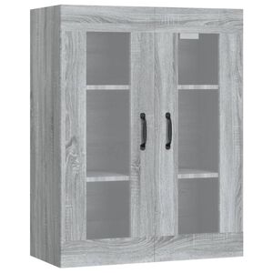 vidaXL Viseča stenska omarica siva sonoma 69,5x34x90 cm