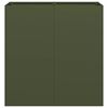 vidaXL Sadilnik Olive Green 80x40x80 cm Hladno valjano jeklo