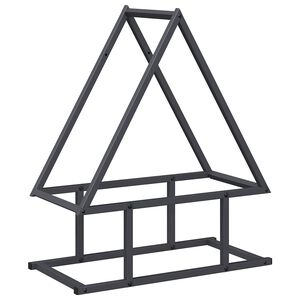 vidaXL Stojalo za drva antracit 50x25x60 cm hladno valjano jeklo