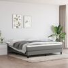 vidaXL Vzmetnica z žepkasto vzmetjo srednje trdote temno siva 180x200x20 cm blago