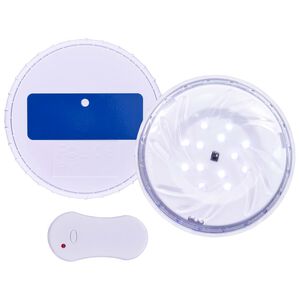 vidaXL Potopna plavajoča LED svetilka za bazen z daljincem bela