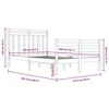 vidaXL Posteljni okvir trden les 120x200 cm