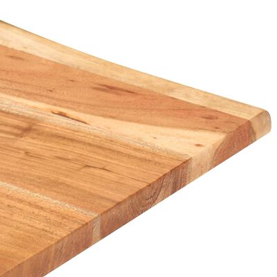 vidaXL Barska miza z naravnimi robovi 60x60x110 cm trden akacijev les