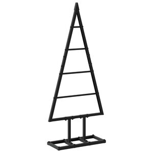 vidaXL Kovinsko božično drevesce KUOPIO 60 cm Kovina Črna
