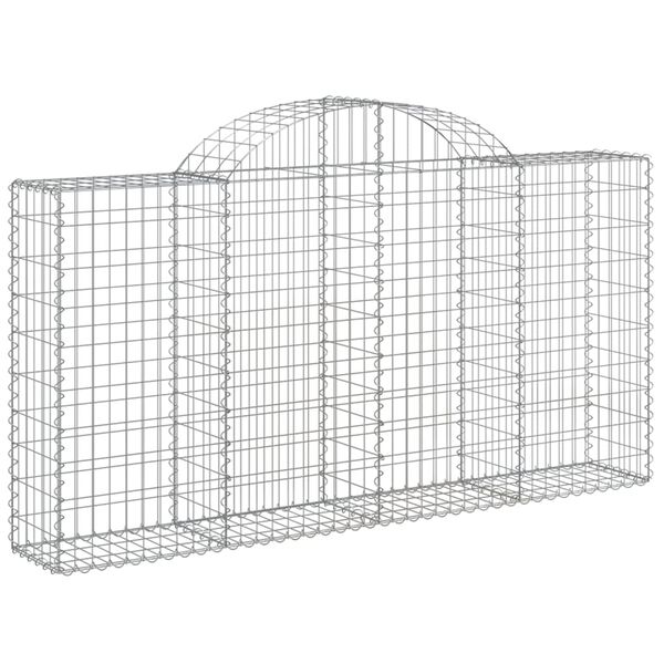 vidaXL Obokane gabion ko&scaron;are 18kosov 200x30x100/120cm pocinkano železo