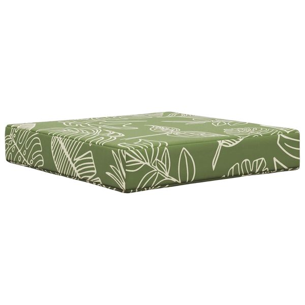 vidaXL Zunanja blazina za kavč 3 pcs Listnati dizajn Poliester