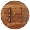 vidaXL Okrogla mizna plošča 70 cm 25-27 mm trden predelan les