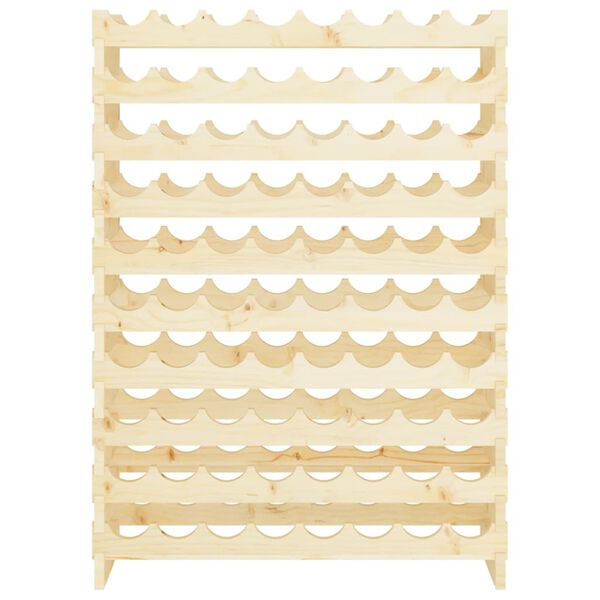 vidaXL Stojalo za vino 83x29x112 cm trdna borovina