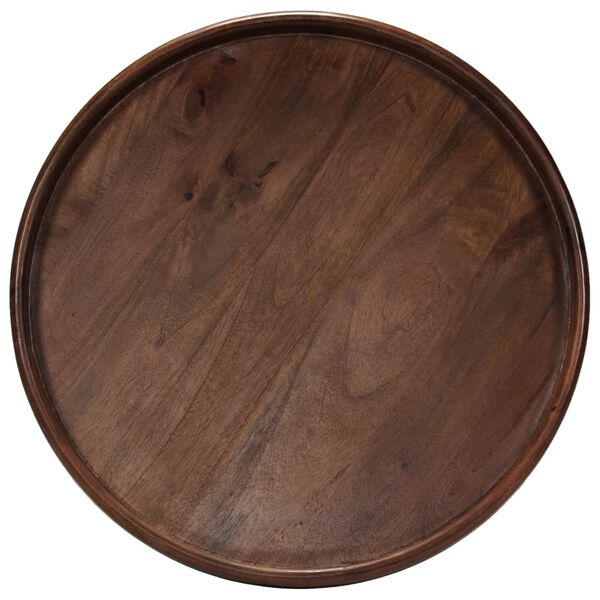 vidaXL Komplet mizic 3 kosi trden mangov les in jeklo