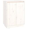 vidaXL Omarica za čevlje bela 60x35x80 cm trdna borovina