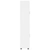 vidaXL Visok predalnik FLORIN Visok sijaj bela 60 x 35 x 182 cm