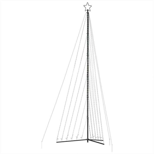 vidaXL LED božično drevo 789 LED tople bele 476 cm