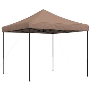 vidaXL Zabavni &scaron;otor 292 x 292 x 315 cm Rjava Oxford tkanina