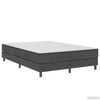 vidaXL Posteljni okvir boxspring sivo blago 160x200 cm