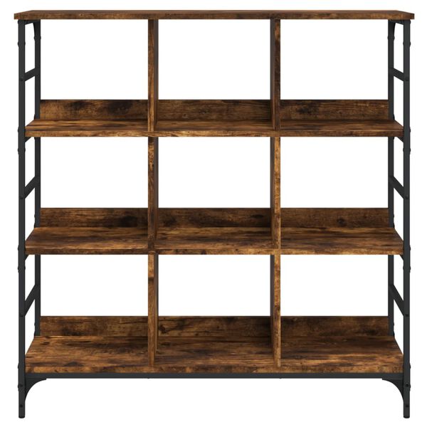 vidaXL Komoda dimljeni hrast 102x32x103,5 cm inženirski les