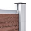 vidaXL Vrtna ograja WPC 872x186 cm rjava