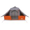 vidaXL Tipi šotor s streho Siva in oranžna 364 x 281 x 257 cm tafeta