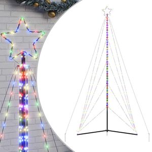 vidaXL LED božično drevo 615 LED barvita 404,5 cm