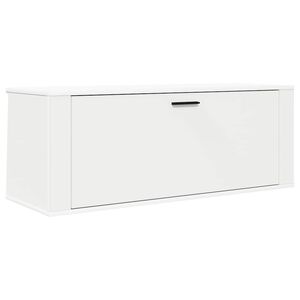 vidaXL Omarica za čevlje bela 100x35x38 cm inženirski les