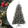 vidaXL Umestno božično drevo Zelena 150 cm PVC, plastika in jeklo