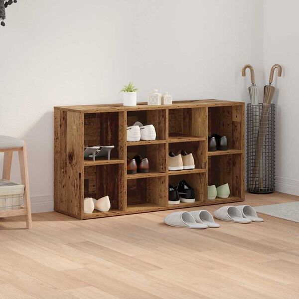 vidaXL Klop za čevlje Star les 103 x 30 x 54,5 cm Konstruiran les