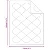 vidaXL Zimska posteljnina Bela 240 x 222 x 5 cm Poliester