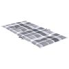vidaXL Blazine za vrtne stole 2 kosa sive karo 100x50x3 cm oxford