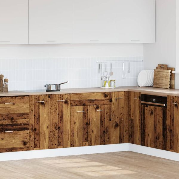 vidaXL Spodnja omarica s predalom &ldquo;Lyon&rdquo; starinski les 60x46x81,5cm