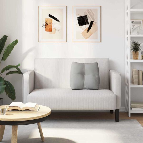 vidaXL Poglavni vzglavnik Oblačno siva 45 x 24 x 50 cm blago