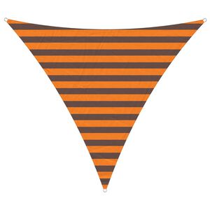 vidaXL Sončno platno Oranžna in Rjava 2 x 2 x 2 m