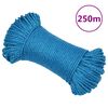 vidaXL Delovna vrv moder 6 mm 250 m polipropilen