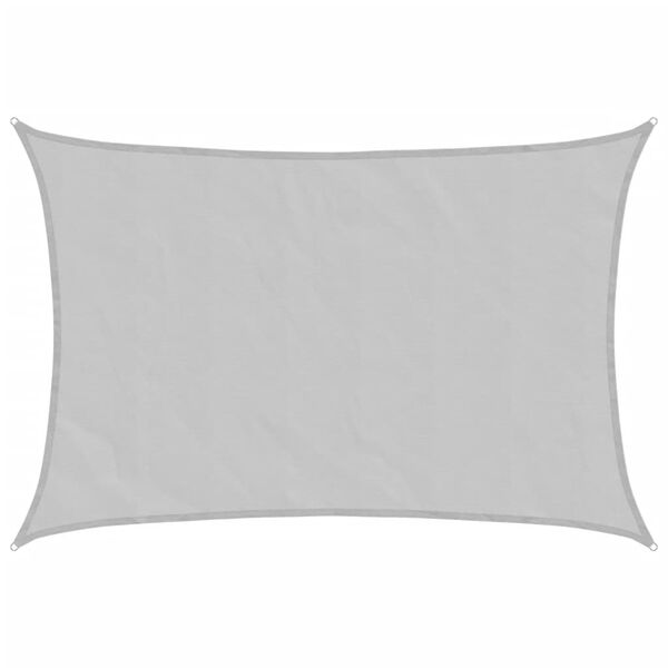 vidaXL Senčno jadro svetlo sivo 4,5x3,5 m 100 % poliester oxford